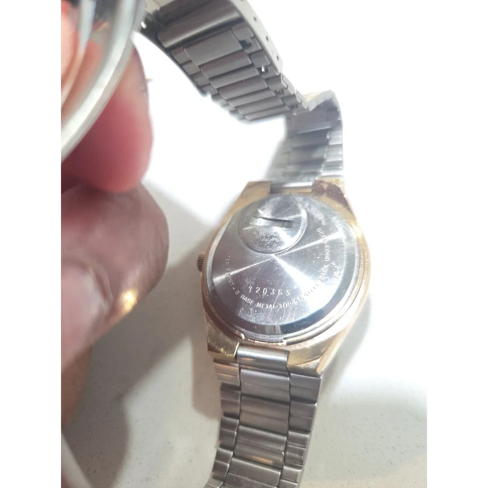 RARE Vintage Seiko 4004 Gold Flake Dial Gold Tone Steel